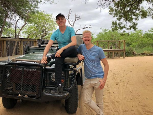 Francois and JD in the Kruger Dec 2020 JD & Francois in the Kruger Park